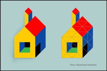 数字艺术 标题为“House • Structural…” 由Gai Yu, 原创艺术品, 2D数字工作