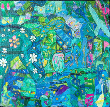 Malerei mit dem Titel ""Lilac Sadness" fro…" von Gala Reya, Original-Kunstwerk, Acryl