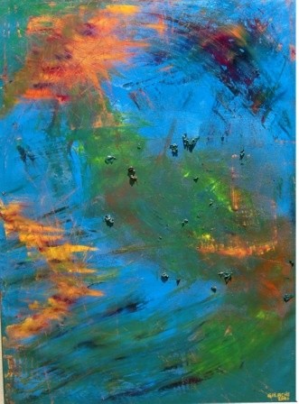 Pintura titulada "Vientos de Rotacion" por Rene Galache, Obra de arte original
