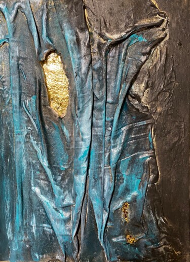 Pintura titulada "AQUAMARINE" por Galah Viviana, Obra de arte original, Acrílico Montado en Bastidor de camilla de madera