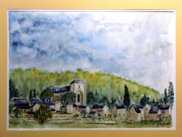 Peinture intitulée "Saint-Amand-de-Coly…" par Jeangal, Œuvre d'art originale