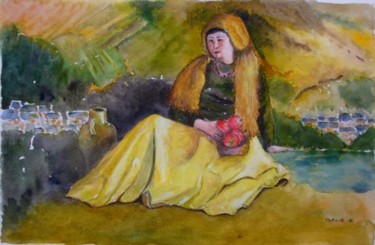 Painting titled "Mélancolie" by Jeangal, Original Artwork