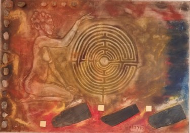 Peinture intitulée "Labyrinthe 100p.jpg" par Galazzo, Œuvre d'art originale