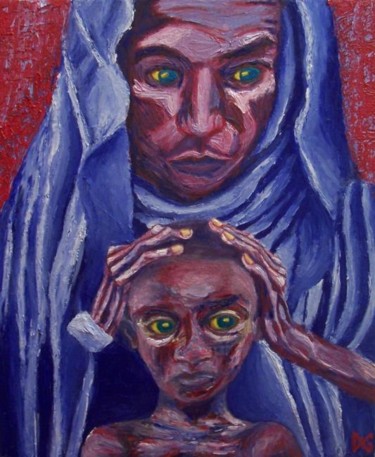 Peinture intitulée "Ailleurs" par Diane Galbaud, Œuvre d'art originale