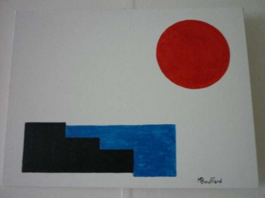 Painting titled "Réchauffement" by Michel Bouffard, Original Artwork