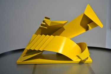 Skulptur mit dem Titel "Sueños de acero" von Galeria Ia, Original-Kunstwerk, Metalle