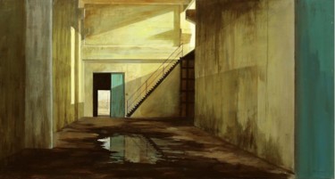 Pittura intitolato "azkagorta" da Michel Menendez, Opera d'arte originale, Olio