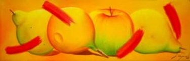 Pintura titulada "Frutas II" por Juan  Carlos Cepeda Rios, Obra de arte original
