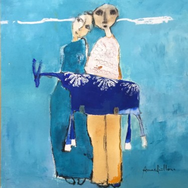 "animal, ailleurs" başlıklı Tablo Anne Guillon tarafından, Orijinal sanat, Akrilik