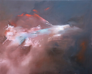 Painting titled "Zao" by Galerie Kawak, Original Artwork, Oil Mounted on Wood Stretcher frame