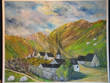 Peinture intitulée "Village des Basses…" par Vincent, Œuvre d'art originale