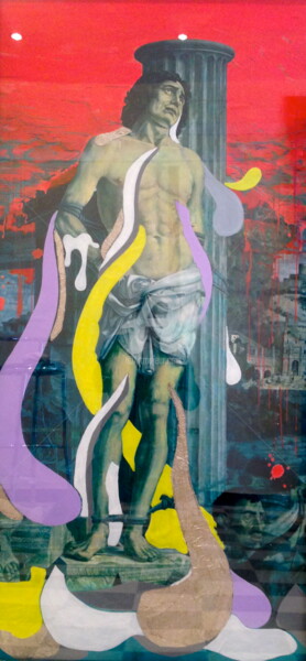 Peinture intitulée "saint jean baptiste" par Charlie Louis, Œuvre d'art originale, Acrylique
