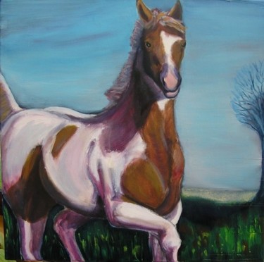 Картина под названием "paint horse" - Jador, Подлинное произведение искусства