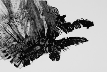 Dessin intitulée "Falaise volante" par Jean Kerinvel, Œuvre d'art originale, Autre