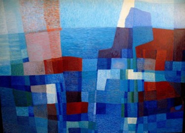 Peinture intitulée "Pointe du Toulingue…" par Jean Kerinvel, Œuvre d'art originale, Huile