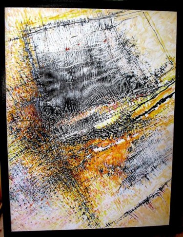 Peinture intitulée "Palimpseste" par Jean Kerinvel, Œuvre d'art originale, Huile