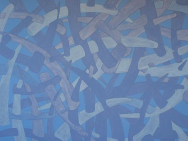Malerei mit dem Titel "THE MIND (L’ESPRIT)" von Chris Roro, Original-Kunstwerk, Öl