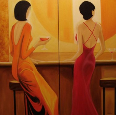 Peinture intitulée "Femmes Libérées" par Sylviane Schmitt, Œuvre d'art originale