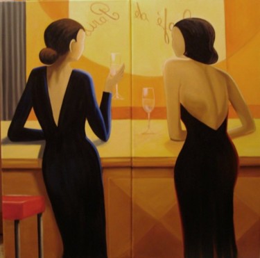 Peinture intitulée "Femmes libérées" par Sylviane Schmitt, Œuvre d'art originale