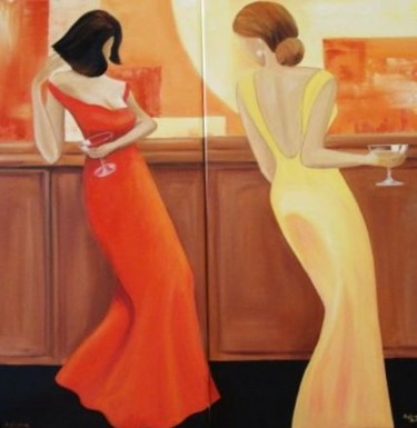 Peinture intitulée "Femmes libérées" par Sylviane Schmitt, Œuvre d'art originale