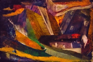 Картина под названием "Абстракция а2" - Galina Gonharova, Подлинное произведение искусства, Гуашь