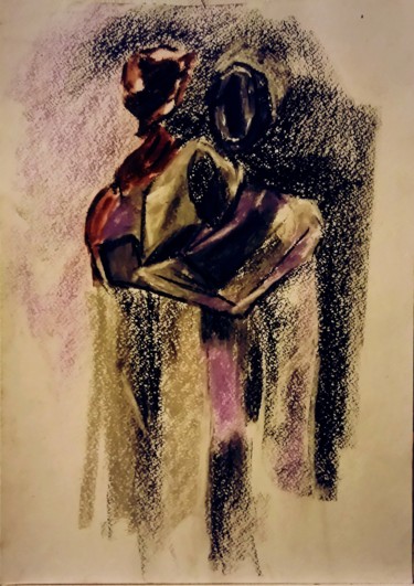 Рисунок под названием "На вешалке 3" - Galina Gonharova, Подлинное произведение искусства, Пастель