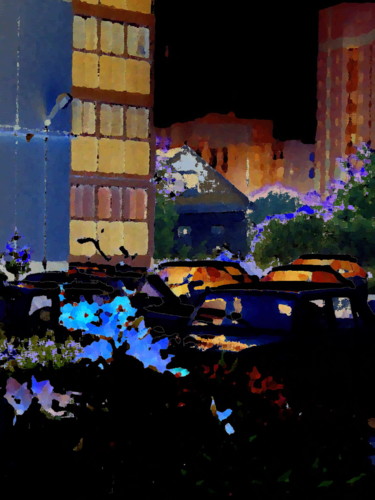 Цифровое искусство под названием "Поздний вечер в при…" - Galina Gonharova, Подлинное произведение искусства, 2D Цифровая Ра…