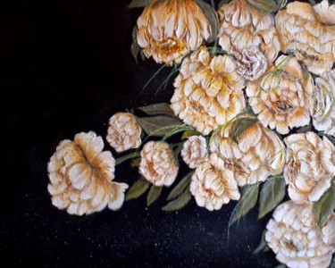 Painting titled "Цветы" by Galina Abysheva, Original Artwork, Acrylic
