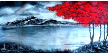Картина под названием "Норвегия. Когда ты…" - Галина Абышева, Подлинное произведение искусства, Акрил