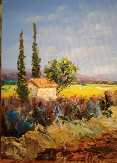 Painting titled "Summer" by Blanesh, Original Artwork, Oil