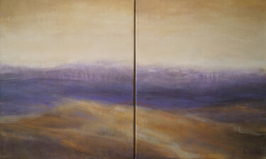 Pintura titulada "Cinnamon sky" por Galina Bayda, Obra de arte original, Acrílico Montado en Bastidor de camilla de madera