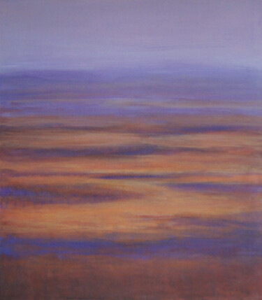 제목이 "Lilac sky"인 미술작품 Galina Bayda로, 원작, 아크릴 나무 들것 프레임에 장착됨