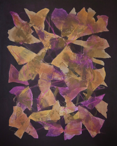 Ζωγραφική με τίτλο "Fragments of though…" από Galina Bayda, Αυθεντικά έργα τέχνης, Ακρυλικό Τοποθετήθηκε στο Ξύλινο φορείο σ…