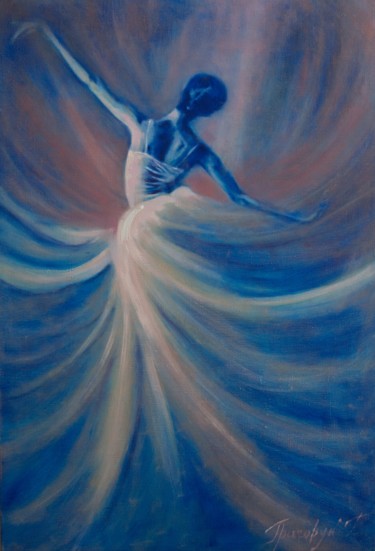 Картина под названием "Elegance" - Galina Grygoruk, Подлинное произведение искусства, Масло Установлен на Деревянная панель