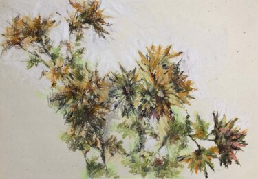 Zeichnungen mit dem Titel "Autumn bouquet" von Galina Poloz, Original-Kunstwerk, Pastell