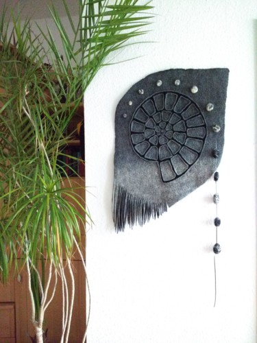 Art textile intitulée "Wall panel "Ammonit…" par Galina Serdiucova, Œuvre d'art originale, Tapisserie