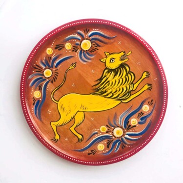 "Running Lion" başlıklı Tablo Galina Ustinova tarafından, Orijinal sanat, Zamklı boya