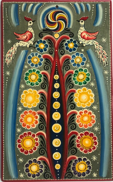 ""Wonderful tree"" başlıklı Tablo Galina Ustinova tarafından, Orijinal sanat, Zamklı boya