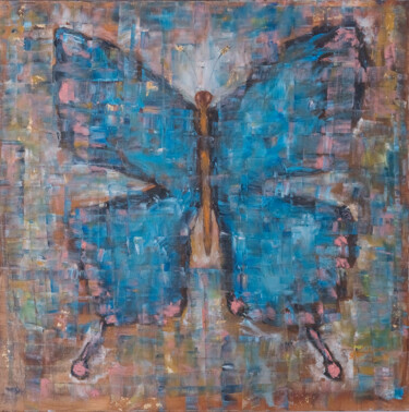 Peinture intitulée "Butterfly. Fantasy…" par Galina Vasiljeva, Œuvre d'art originale, Huile