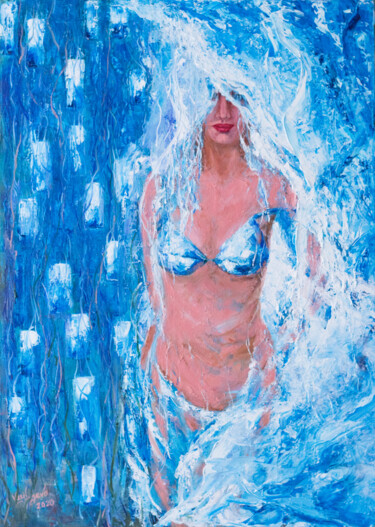 Painting titled "Venus. Arisen from…" by Galina Vasiljeva, Original Artwork, Oil