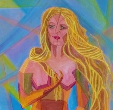 Painting titled "Aphrodite." by Galina Vasiljeva, Original Artwork, Oil