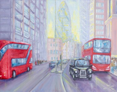 Peinture intitulée "Welcome to London" par Galina Vasiljeva, Œuvre d'art originale, Huile