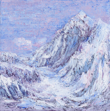 Pintura intitulada "Beautiful Winter Su…" por Galina Vasiljeva, Obras de arte originais, Acrílico