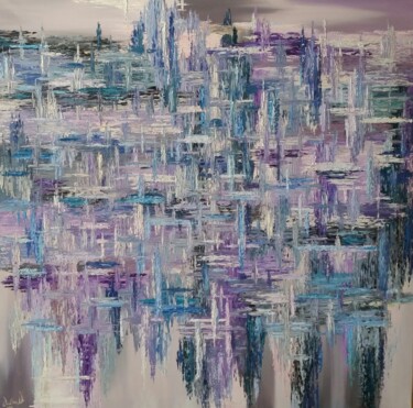 Peinture intitulée "Rainy days in Paris" par Galina N, Œuvre d'art originale, Huile