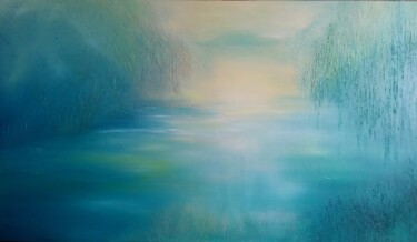 Pintura titulada "Lac Doré" por Galina N, Obra de arte original, Oleo