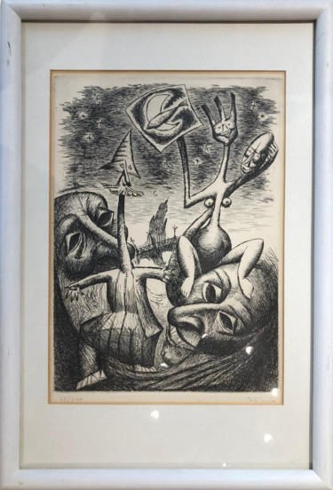 A Dream, by Galindo Gravures & estampes intitulée "A Dream, by Galindo" par Galindo ., Œuvre d'art originale, Lithographie