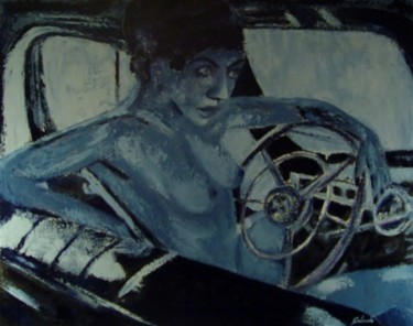 Painting titled "Cadillac" by Galindo, Original Artwork