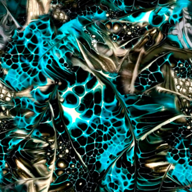 Цифровое искусство под названием "Голубое кружево" - Галина Костяева, Подлинное произведение искусства, Цифровая живопись