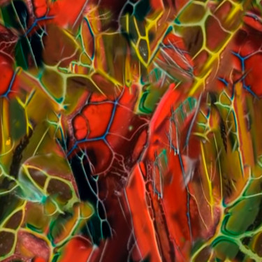 Цифровое искусство под названием "Красная экспансия" - Галина Костяева, Подлинное произведение искусства, Цифровая живопись