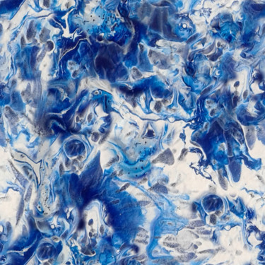 Цифровое искусство под названием "Foamy waves" - Галина Костяева, Подлинное произведение искусства, Цифровая живопись